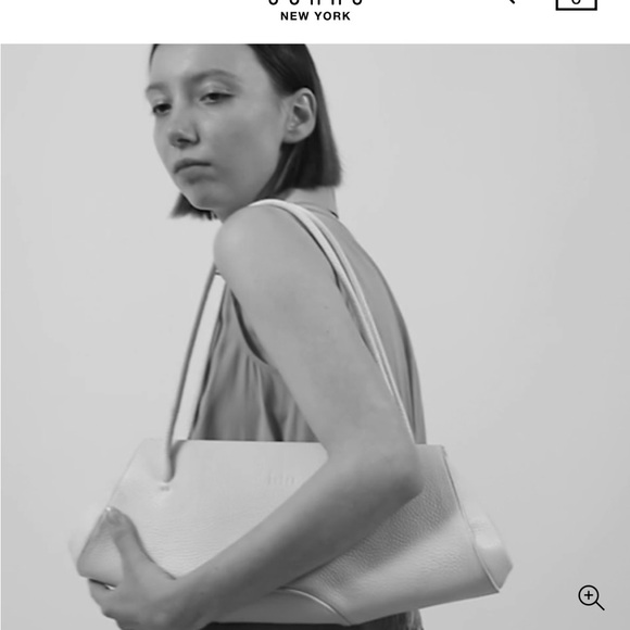 Behno Elizabeth Baguette Bag Croc Embossed Beige - Picture 14 of 16